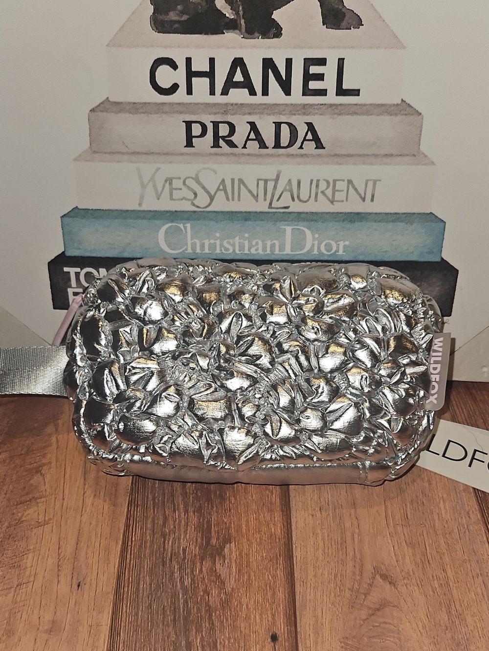 Wildfox Silver Metallic Puffy Belt Bag